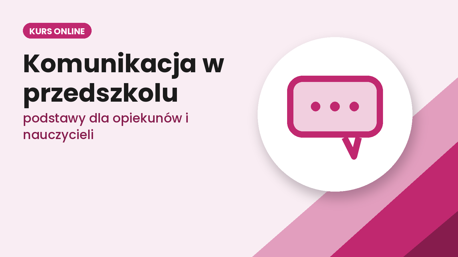 Podstawy komunikacji w sferze przedszkolnej