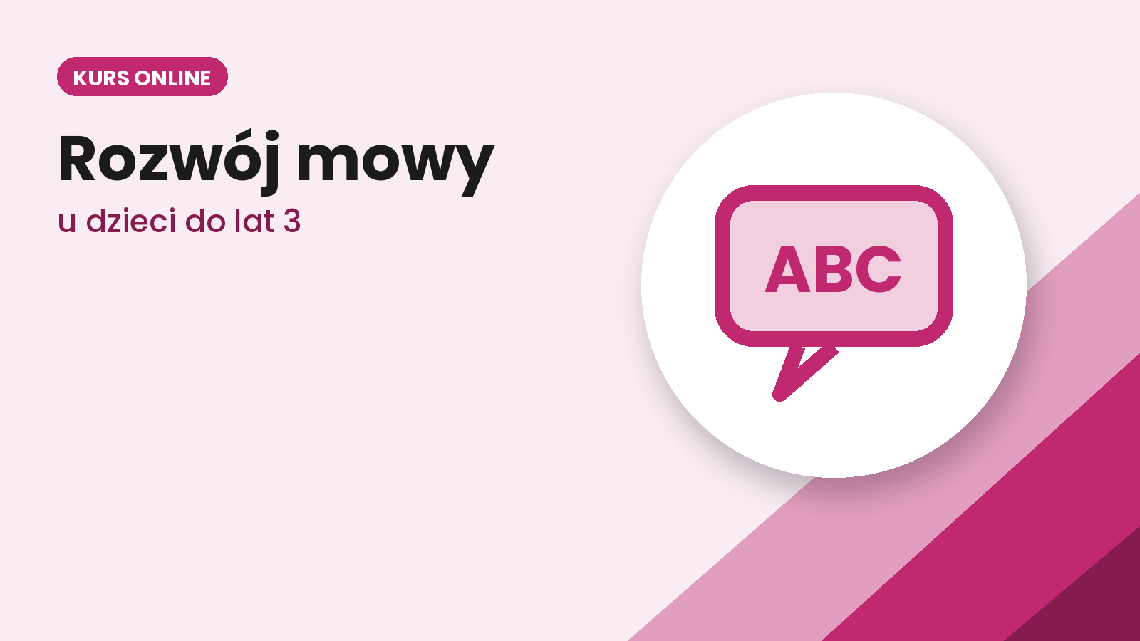 Kurs rozwój mowy u dzieci do lat 3