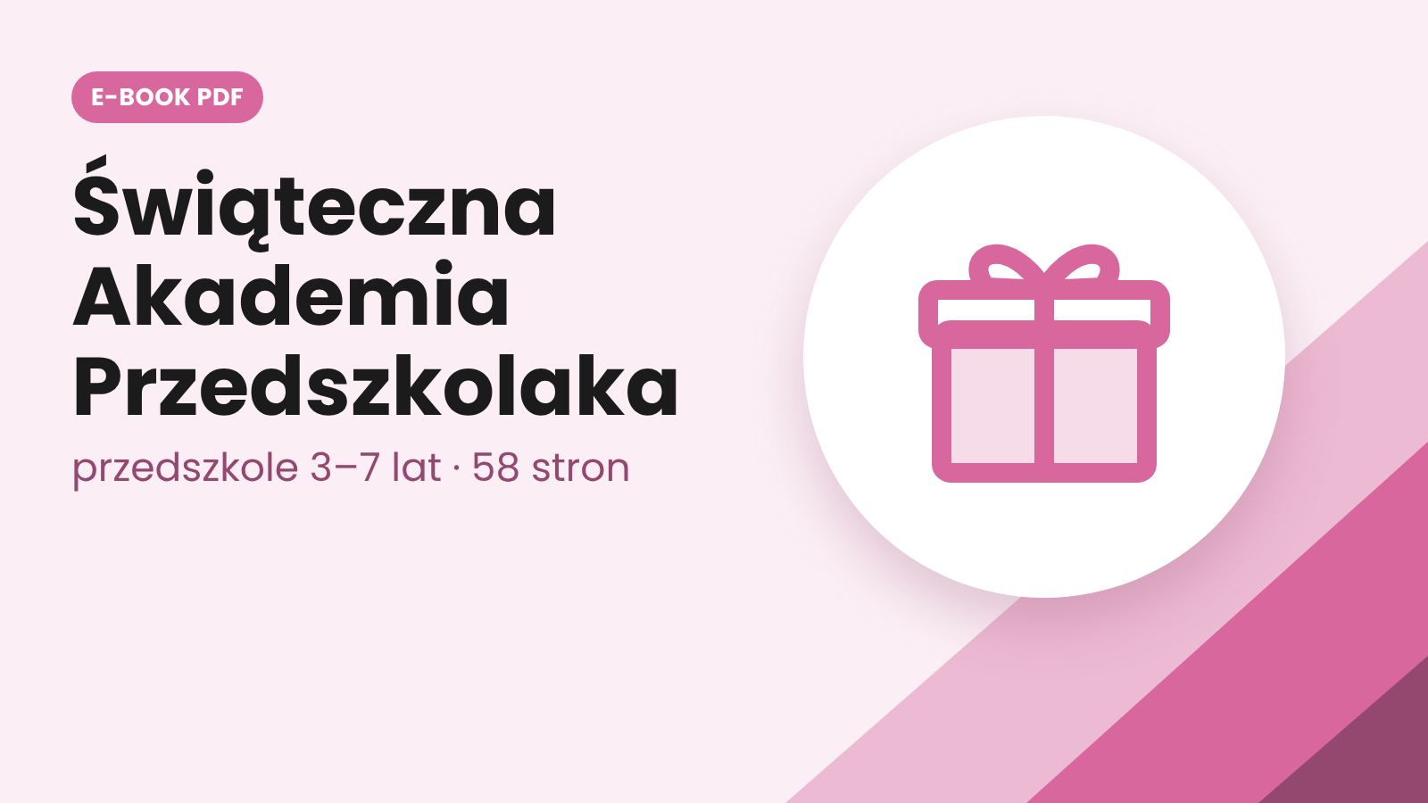 Świąteczna Akademia Przedszkolaka (przedszkole, 3–7 lat)